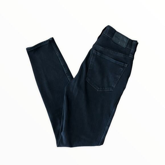 Madewell Roadtripper Jeggings Black Size 25 Tall Skinny Stretch - Picture 1 of 11
